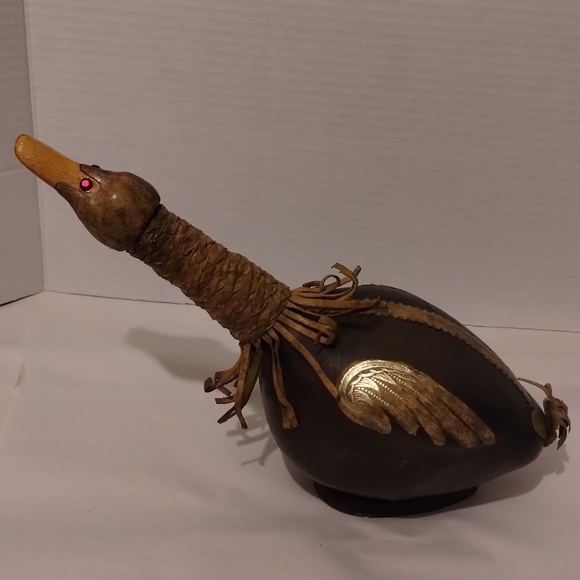 Vintage Leather Goose Decanter - Picture 8 of 11